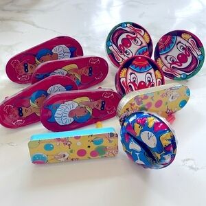 Kids Colorful Clown and Cartoon Shoe Clips - Pack